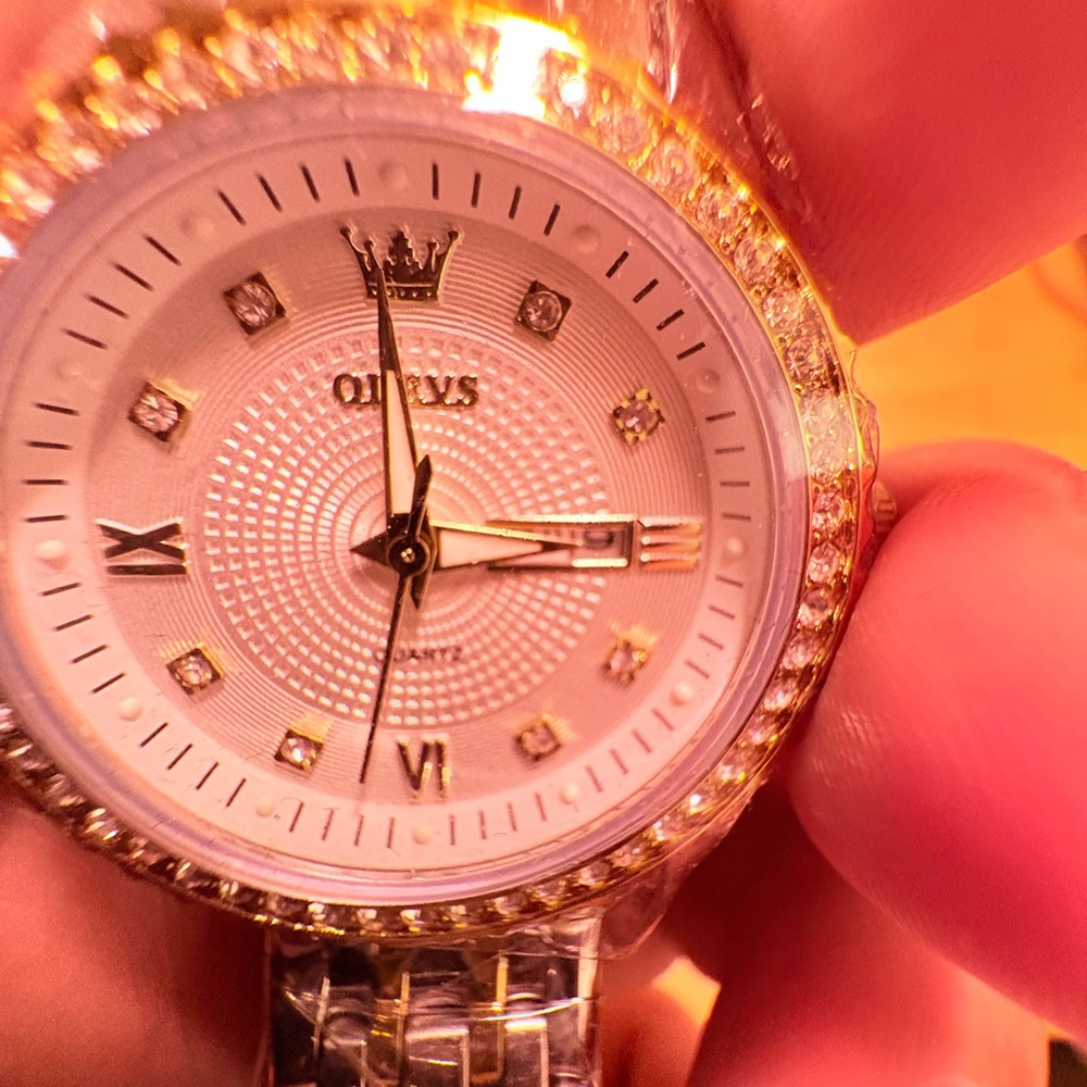 Gold and Silver Quartz Watch